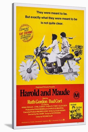 Harold and Maude, Ruth Gordon, Bud Cort, 1971-null-Stretched Canvas