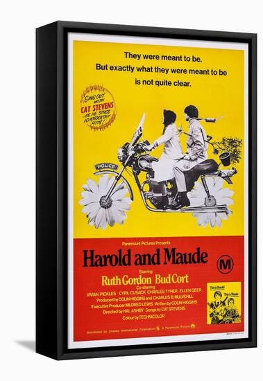 Harold and Maude, Ruth Gordon, Bud Cort, 1971-null-Framed Stretched Canvas