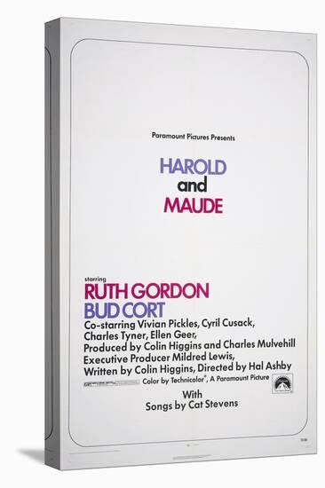 HAROLD AND MAUDE, US poster, 1971-null-Stretched Canvas