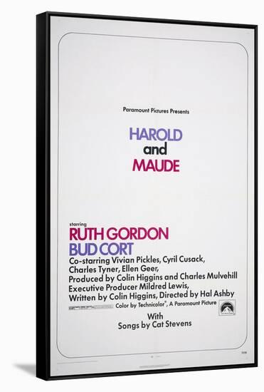 HAROLD AND MAUDE, US poster, 1971-null-Framed Stretched Canvas