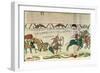 Harold Drags Soldiers from the Quicksand, from the Bayeux Tapestry (Embroidery on Linen)-null-Framed Giclee Print