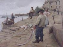 Mousehole Harbour, 1907-Harold Harvey-Giclee Print