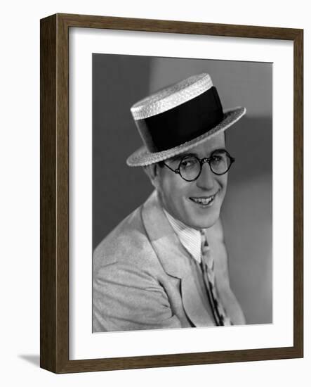 Harold Lloyd (1893- 1971) acteur america vers, 1924 --- Harold Lloyd (1893- 1971) american actor, c-null-Framed Photo