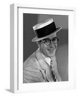 Harold Lloyd (1893- 1971) acteur america vers, 1924 --- Harold Lloyd (1893- 1971) american actor, c-null-Framed Photo