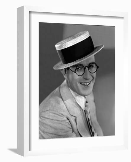 Harold Lloyd (1893- 1971) acteur america vers, 1924 --- Harold Lloyd (1893- 1971) american actor, c-null-Framed Photo