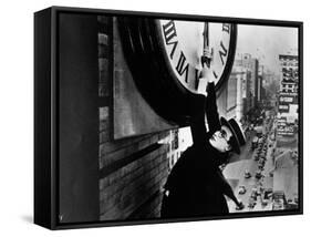 Harold Lloyd. "Safety Last" 1923, Directed by Fred Newmeyer-null-Framed Stretched Canvas