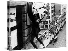 Harold Lloyd. "Safety Last" 1923, Directed by Fred Newmeyer-null-Stretched Canvas