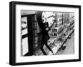 Harold Lloyd. "Safety Last" 1923, Directed by Fred Newmeyer-null-Framed Premium Photographic Print