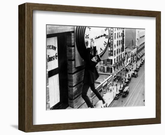 Harold Lloyd. "Safety Last" 1923, Directed by Fred Newmeyer-null-Framed Photographic Print