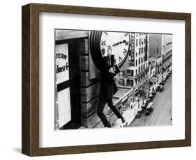 Harold Lloyd. "Safety Last" 1923, Directed by Fred Newmeyer-null-Framed Photographic Print