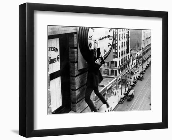 Harold Lloyd. "Safety Last" 1923, Directed by Fred Newmeyer-null-Framed Photographic Print