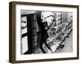 Harold Lloyd. "Safety Last" 1923, Directed by Fred Newmeyer-null-Framed Photographic Print