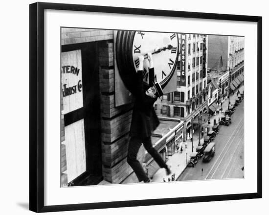 Harold Lloyd. "Safety Last" 1923, Directed by Fred Newmeyer-null-Framed Photographic Print