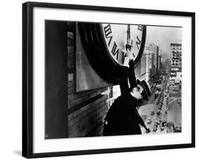 Harold Lloyd. "Safety Last" 1923, Directed by Fred Newmeyer-null-Framed Photographic Print