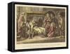 Harold, Returned from Normandy, Presents Himself to Edward the Confessor-Daniel Maclise-Framed Stretched Canvas