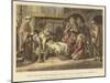 Harold, Returned from Normandy, Presents Himself to Edward the Confessor-Daniel Maclise-Mounted Giclee Print