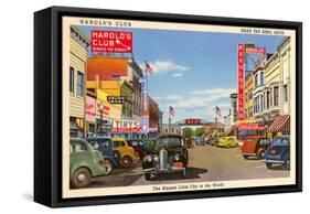 Harold's Club, Reno, Nevada-null-Framed Stretched Canvas