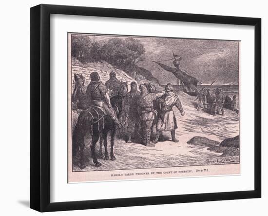 Harold Taken Prisoner by the Count of Ponthieu Ad 1063-Francois Edouard Zier-Framed Giclee Print