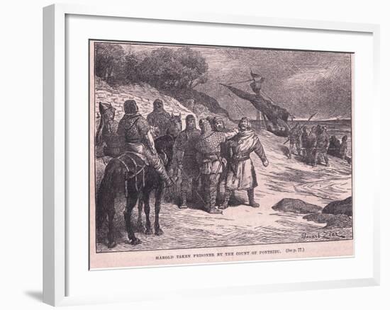 Harold Taken Prisoner by the Count of Ponthieu Ad 1063-Francois Edouard Zier-Framed Giclee Print