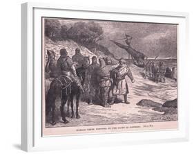 Harold Taken Prisoner by the Count of Ponthieu Ad 1063-Francois Edouard Zier-Framed Giclee Print