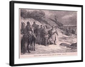 Harold Taken Prisoner by the Count of Ponthieu Ad 1063-Francois Edouard Zier-Framed Giclee Print