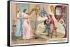 Harp, France, 1810-null-Framed Stretched Canvas