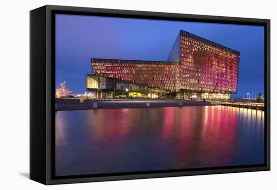 Harpa Concert Hall and Conference Centre in Reykjavik, Iceland, Polar Regions-Chris Hepburn-Framed Stretched Canvas