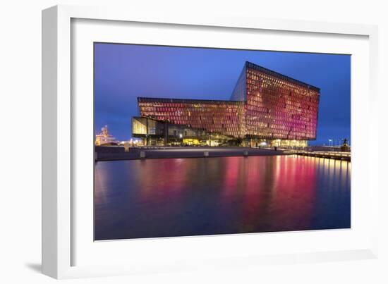 Harpa Concert Hall and Conference Centre in Reykjavik, Iceland, Polar Regions-Chris Hepburn-Framed Photographic Print