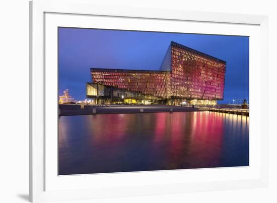 Harpa Concert Hall and Conference Centre in Reykjavik, Iceland, Polar Regions-Chris Hepburn-Framed Photographic Print