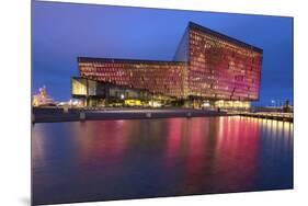 Harpa Concert Hall and Conference Centre in Reykjavik, Iceland, Polar Regions-Chris Hepburn-Mounted Photographic Print