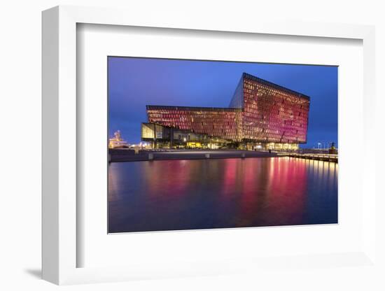 Harpa Concert Hall and Conference Centre in Reykjavik, Iceland, Polar Regions-Chris Hepburn-Framed Photographic Print