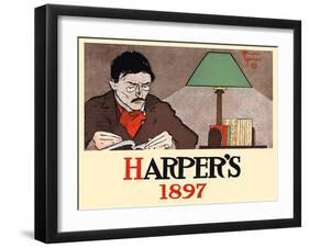 Harper's 1897-Edward Penfield-Framed Art Print