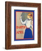 Harper's April-Edward Penfield-Framed Art Print