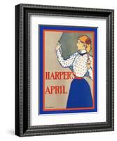 Harper's April-Edward Penfield-Framed Art Print