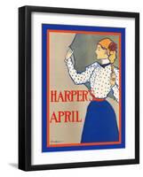 Harper's April-Edward Penfield-Framed Art Print