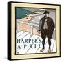 Harper's April-Edward Penfield-Framed Stretched Canvas