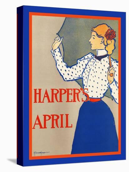 Harper's April-Edward Penfield-Stretched Canvas