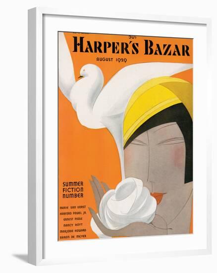 Harper's Bazaar, August 1929-null-Framed Art Print