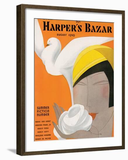 Harper's Bazaar, August 1929-null-Framed Premium Giclee Print