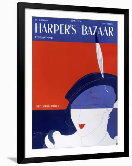 Harper's Bazaar, February 1932-null-Framed Art Print