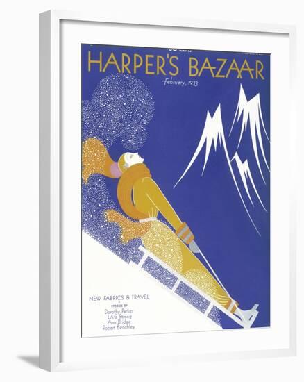 Harper's Bazaar, February 1933-null-Framed Premium Giclee Print