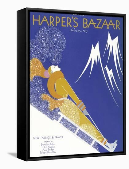 Harper's Bazaar, February 1933-null-Framed Stretched Canvas