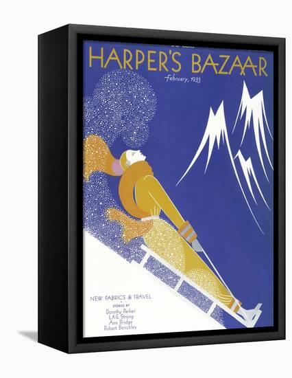 Harper's Bazaar, February 1933-null-Framed Stretched Canvas