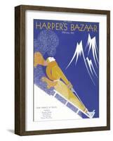 Harper's Bazaar, February 1933-null-Framed Art Print