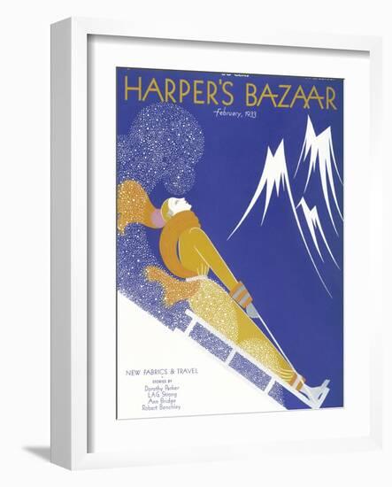 Harper's Bazaar, February 1933-null-Framed Art Print