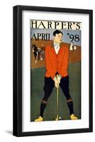 Harper's Bazaar, Golfer-null-Framed Giclee Print