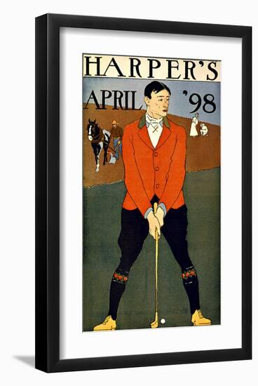 Harper's Bazaar, Golfer-null-Framed Giclee Print