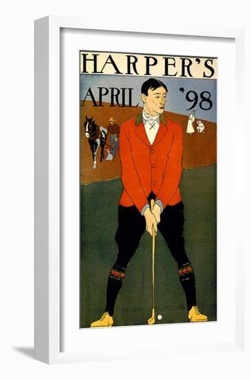 Harper's Bazaar, Golfer-null-Framed Giclee Print