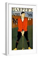 Harper's Bazaar, Golfer-null-Framed Giclee Print