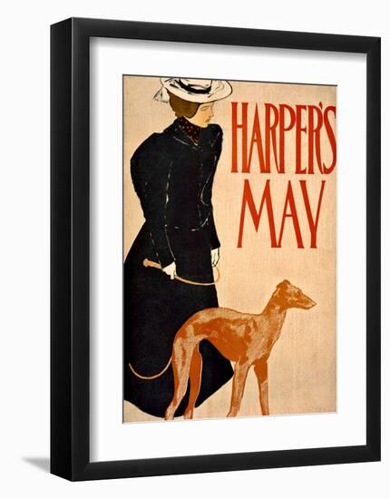 Harper's Bazaar, Greyhound-Edward Penfield-Framed Giclee Print